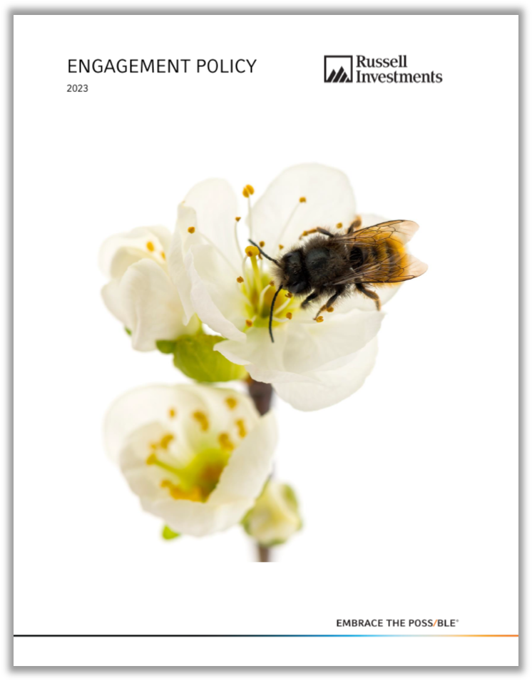 Responsible investing engagement policy brochure