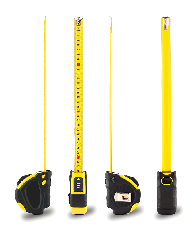 A series of tape measurers